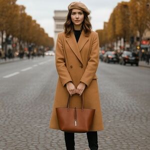 BRAND NEW Elegant Brown Buttery-Soft Tote Bag - advertised as Leather in Store